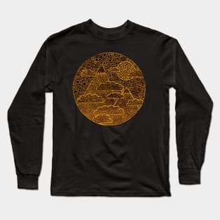 Golden Zen Landscape Long Sleeve T-Shirt